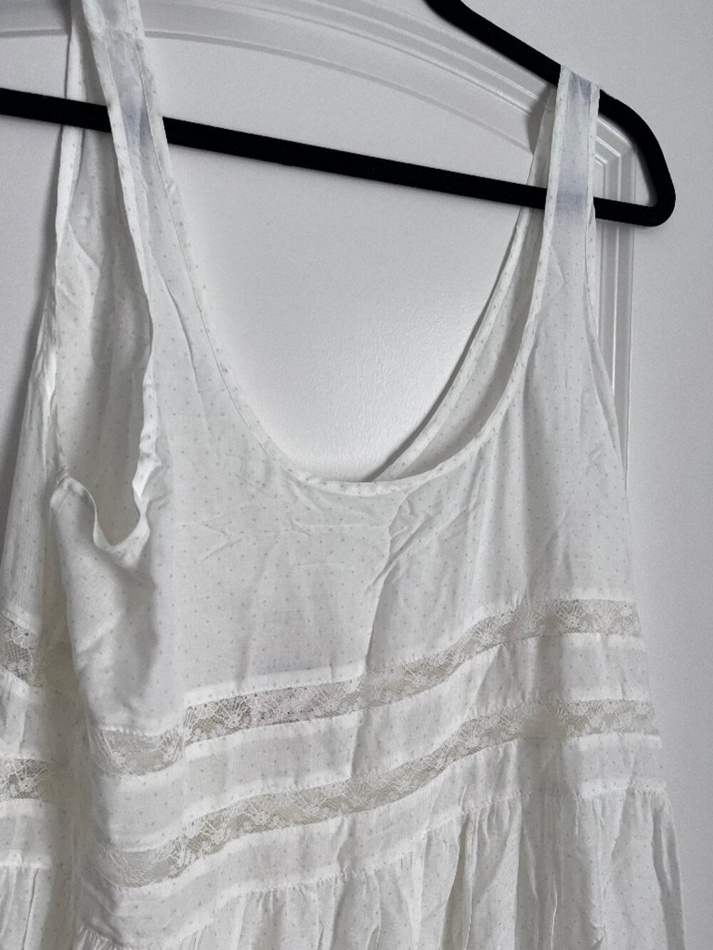 Free People Voile and Lace Midi Slip Dress - Size Large - Picture 4 of 12